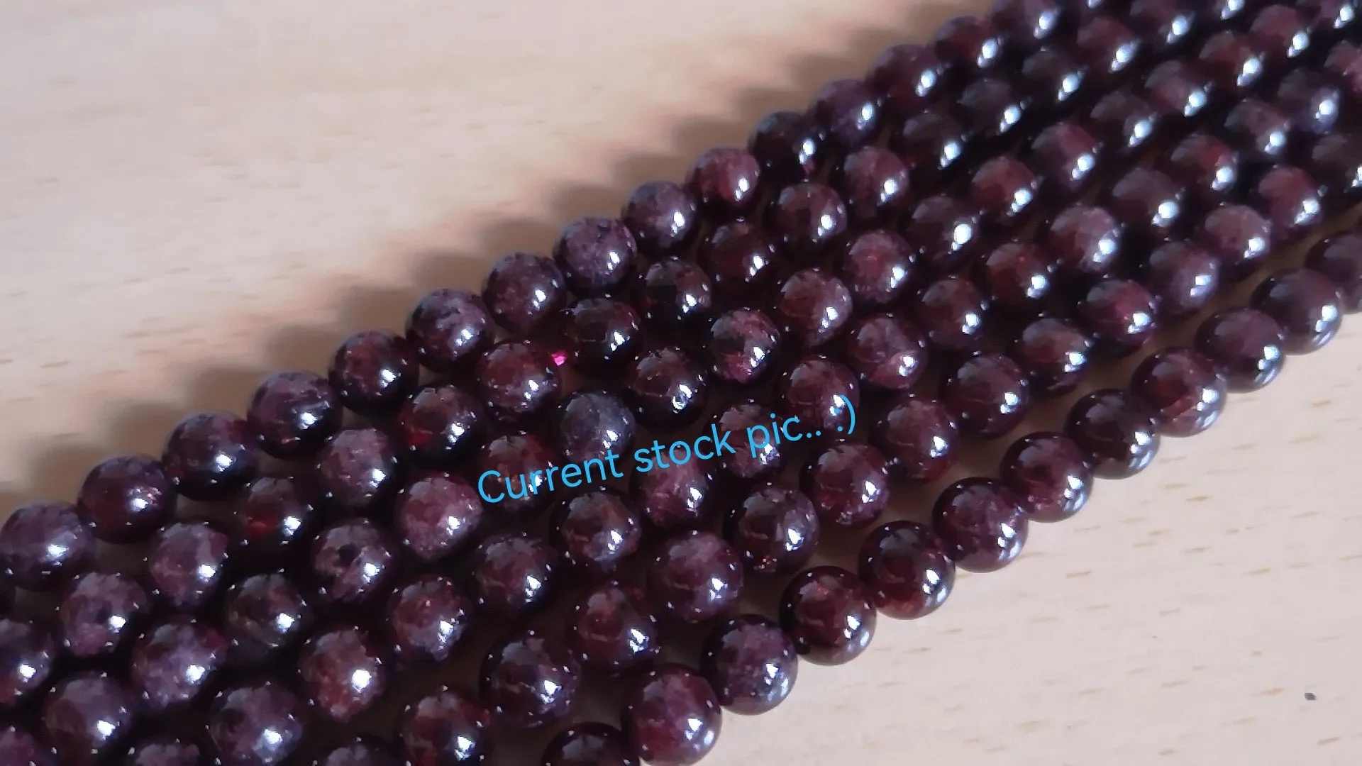 108 Bead Mala Necklace in Red Garnet - (convertible to Bracelet)