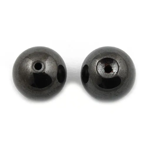 12 MM ,Round Shiny Black Hematite Beads,Sold 340 PCS Per Package