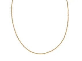 14k 2mm Beaded Necklace