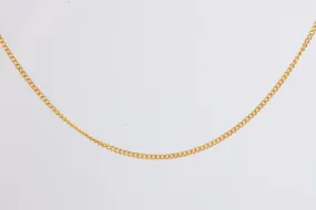 17" 24k Yellow Gold Curb Chain (7.61g.)