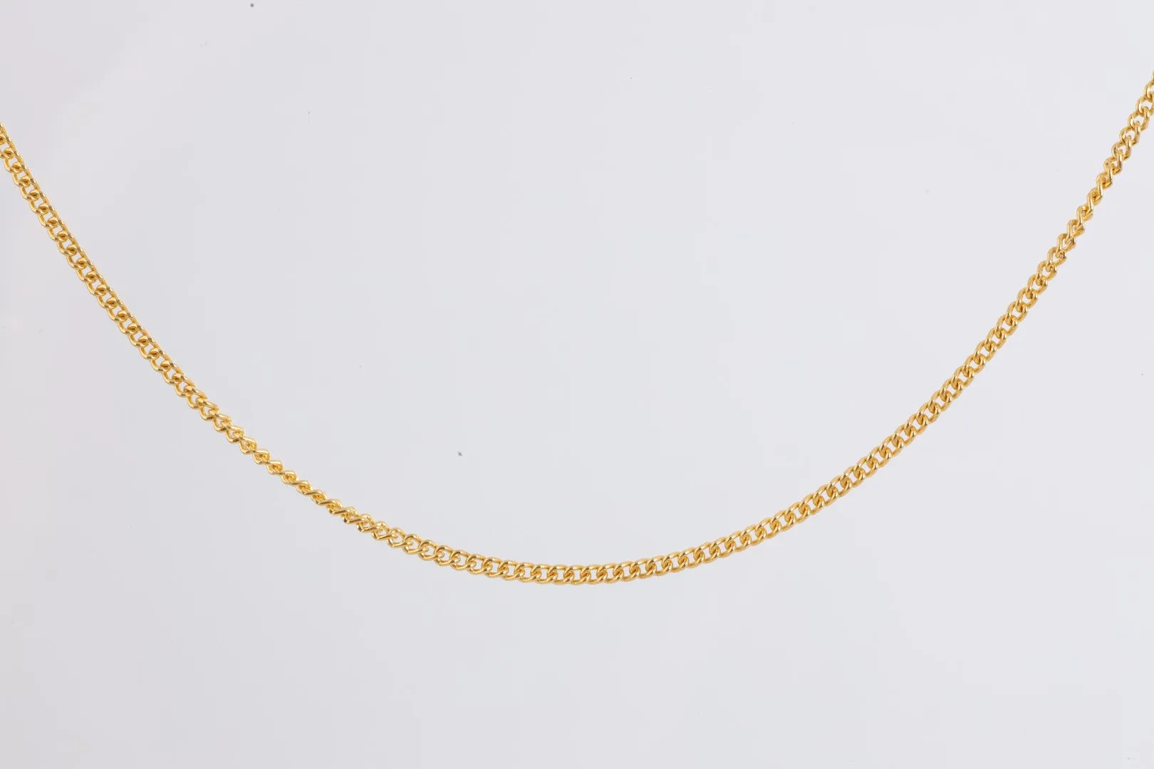 17" 24k Yellow Gold Curb Chain (7.61g.)