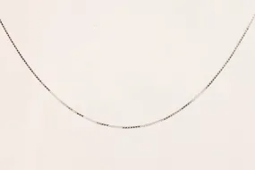 18" 14k White Gold Box Chain (1.96g.)