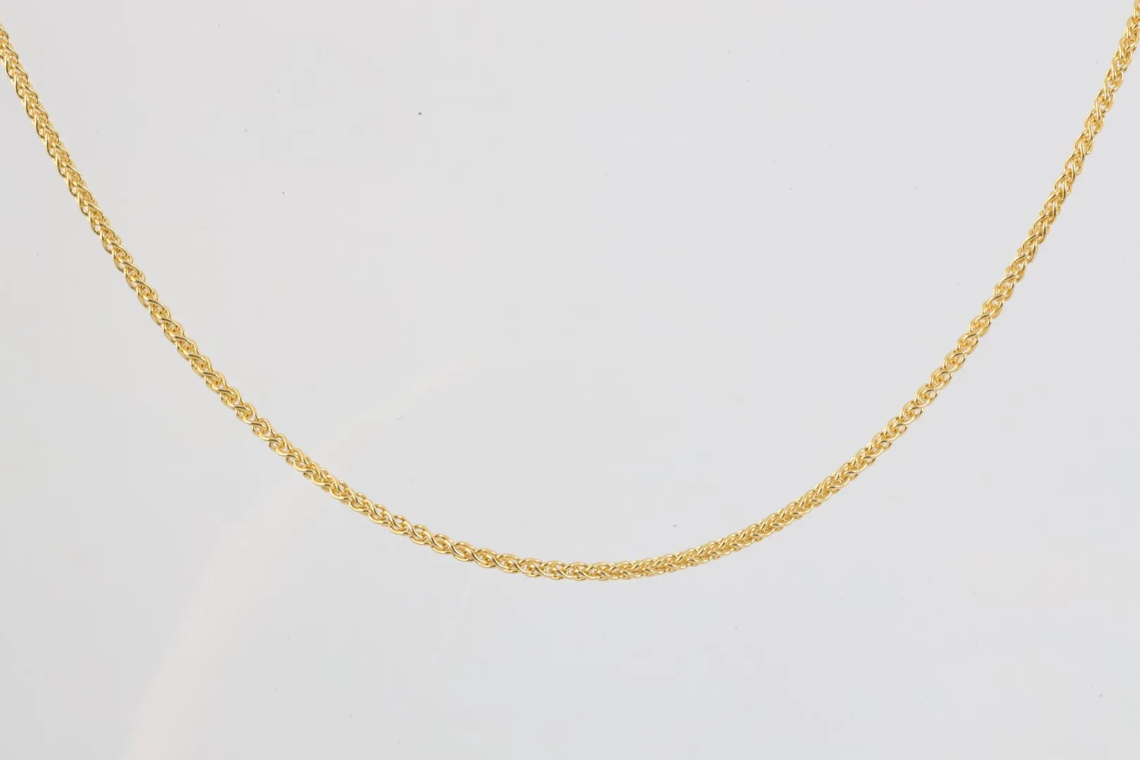 18" 14k Yellow Gold Wheat Chain Necklace (6.51g.)