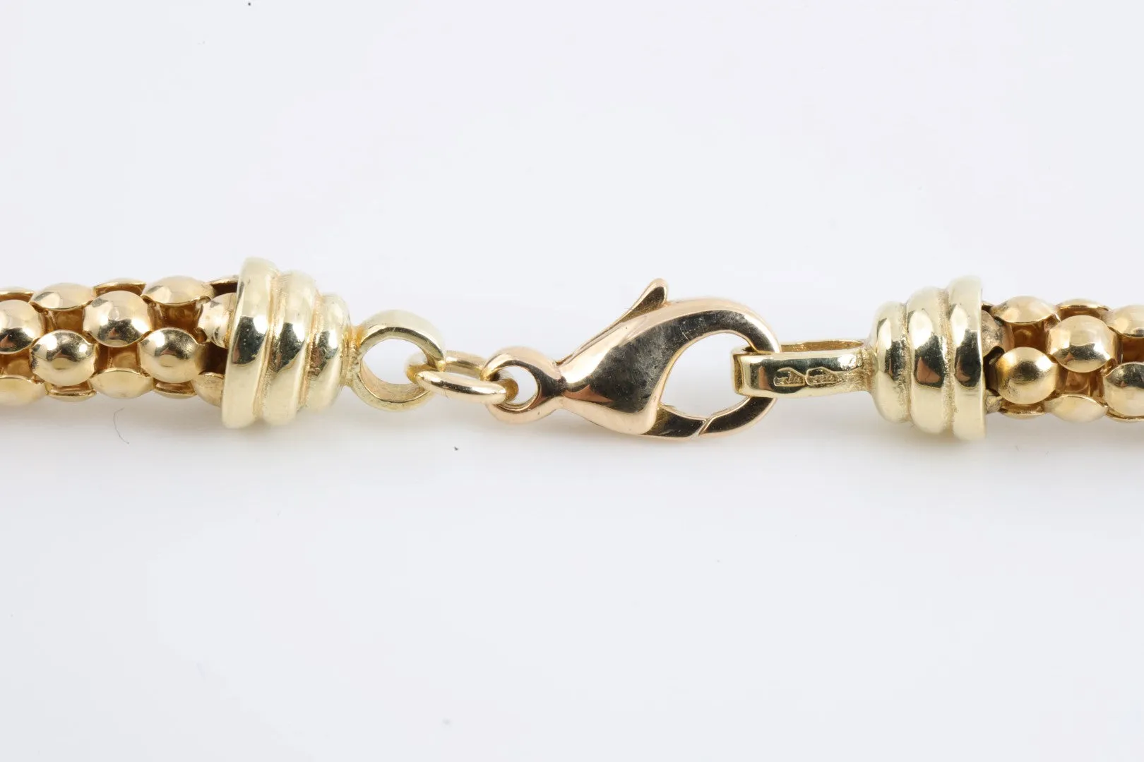 19" 14k Yellow Gold Popcorn Chain (25.00g.)