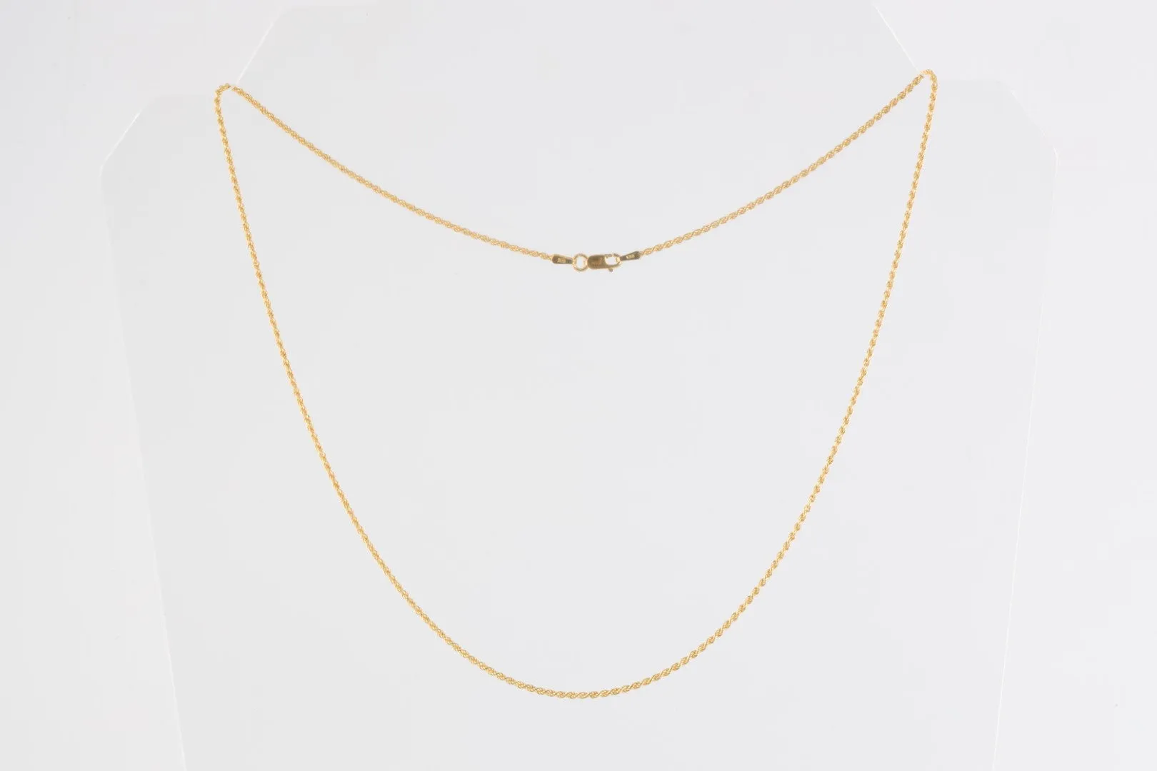 20” 14k Yellow Gold Rope Chain Necklace (6.3g)