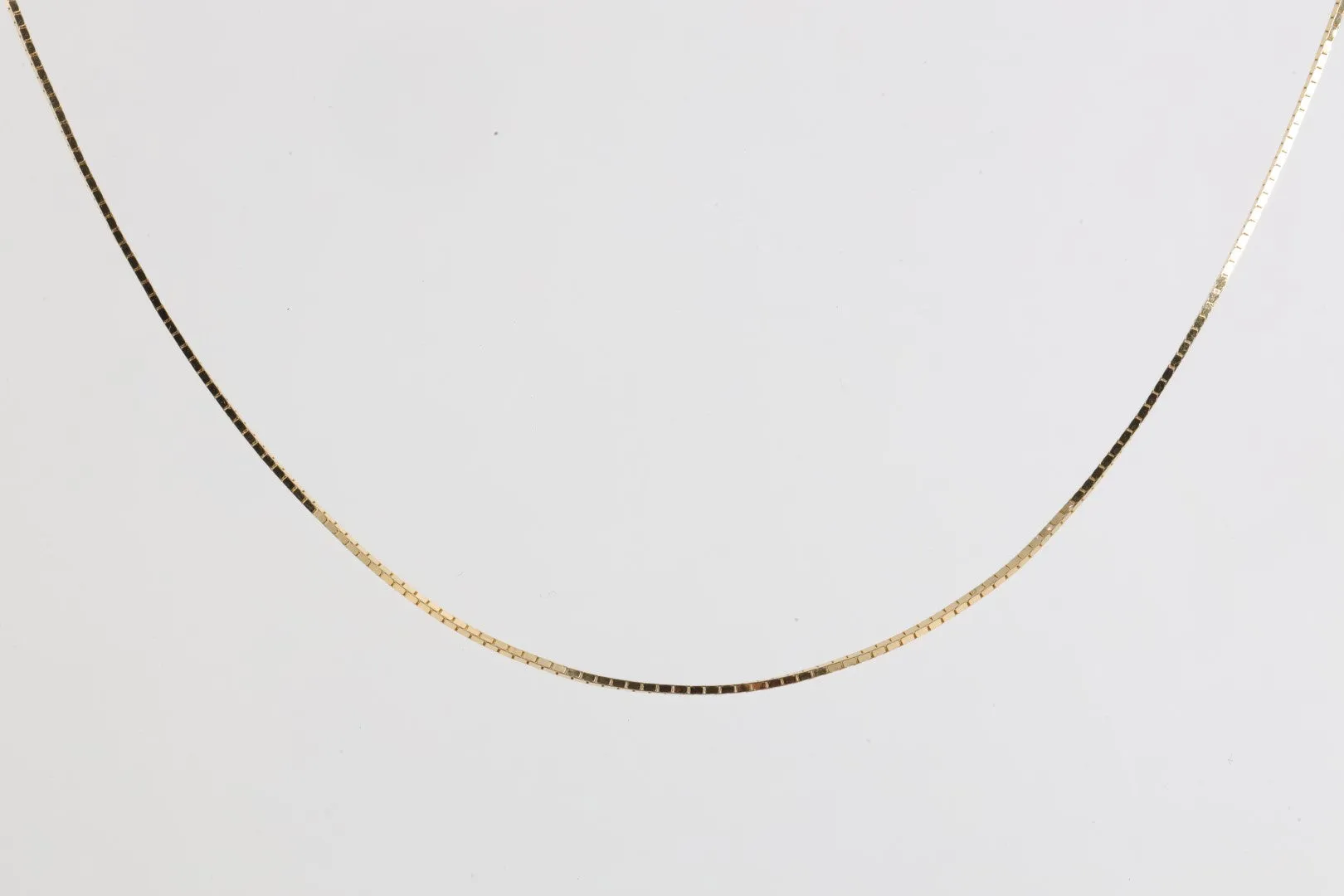 20.5" 14k Yellow Gold Box Chain Necklace (3.32g.)