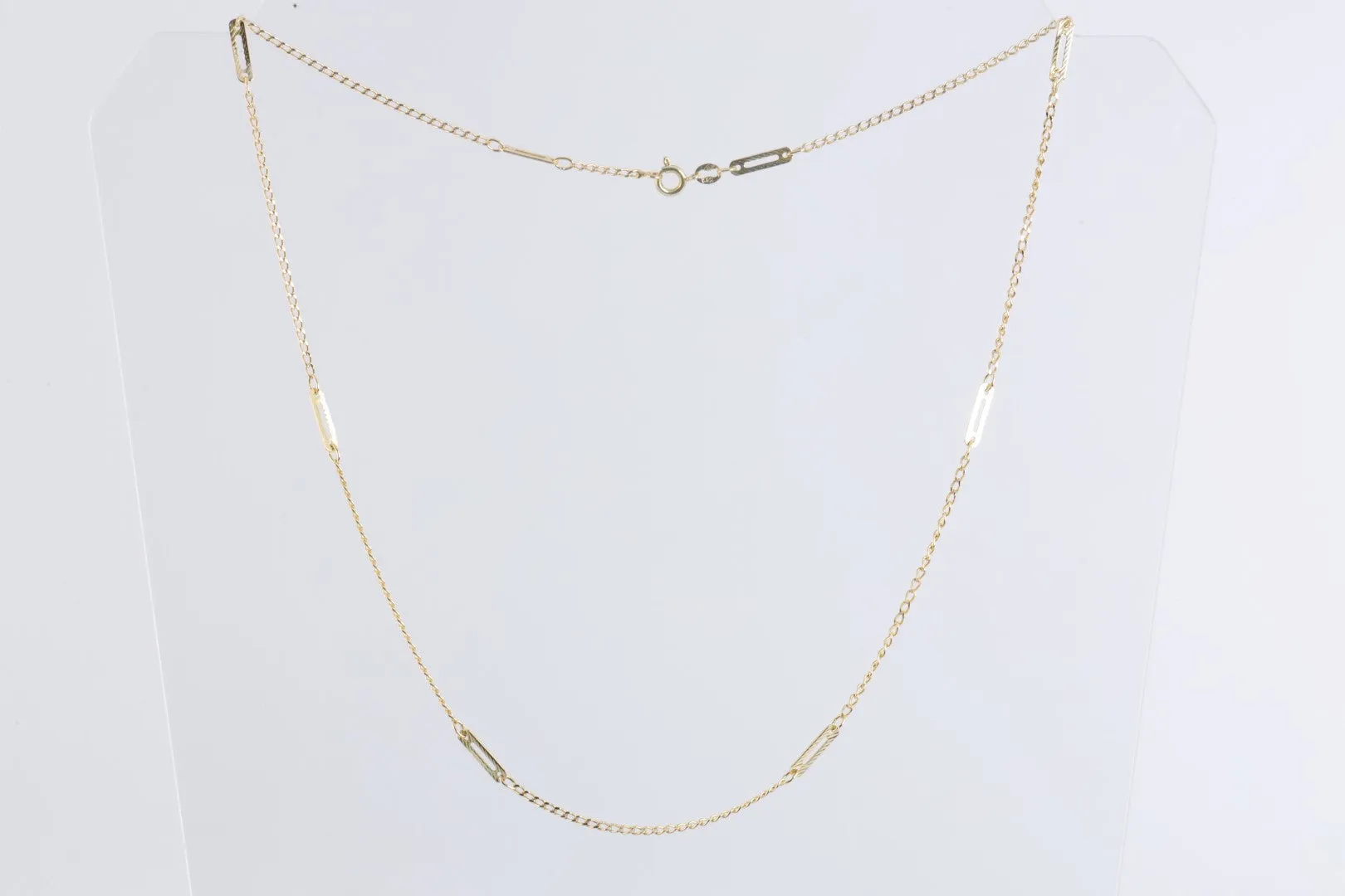 20.5" Yellow Gold Cable Station Chain (5.05g.)