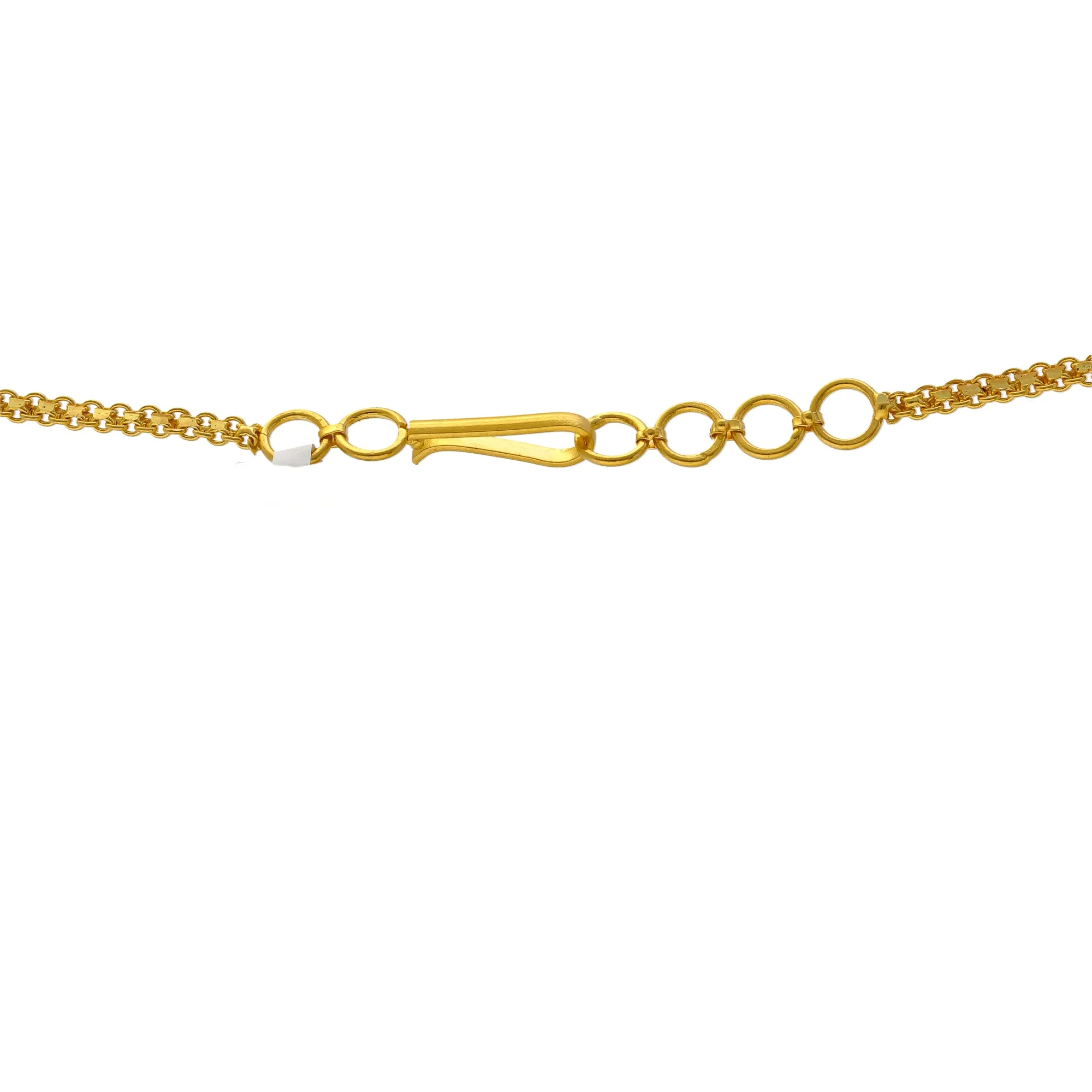 22K Yellow Gold & CZ Necklace (37.4gm)