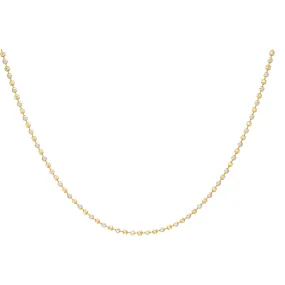 22Y Yellow & White Gold Beaded Chain (11.7 gms)