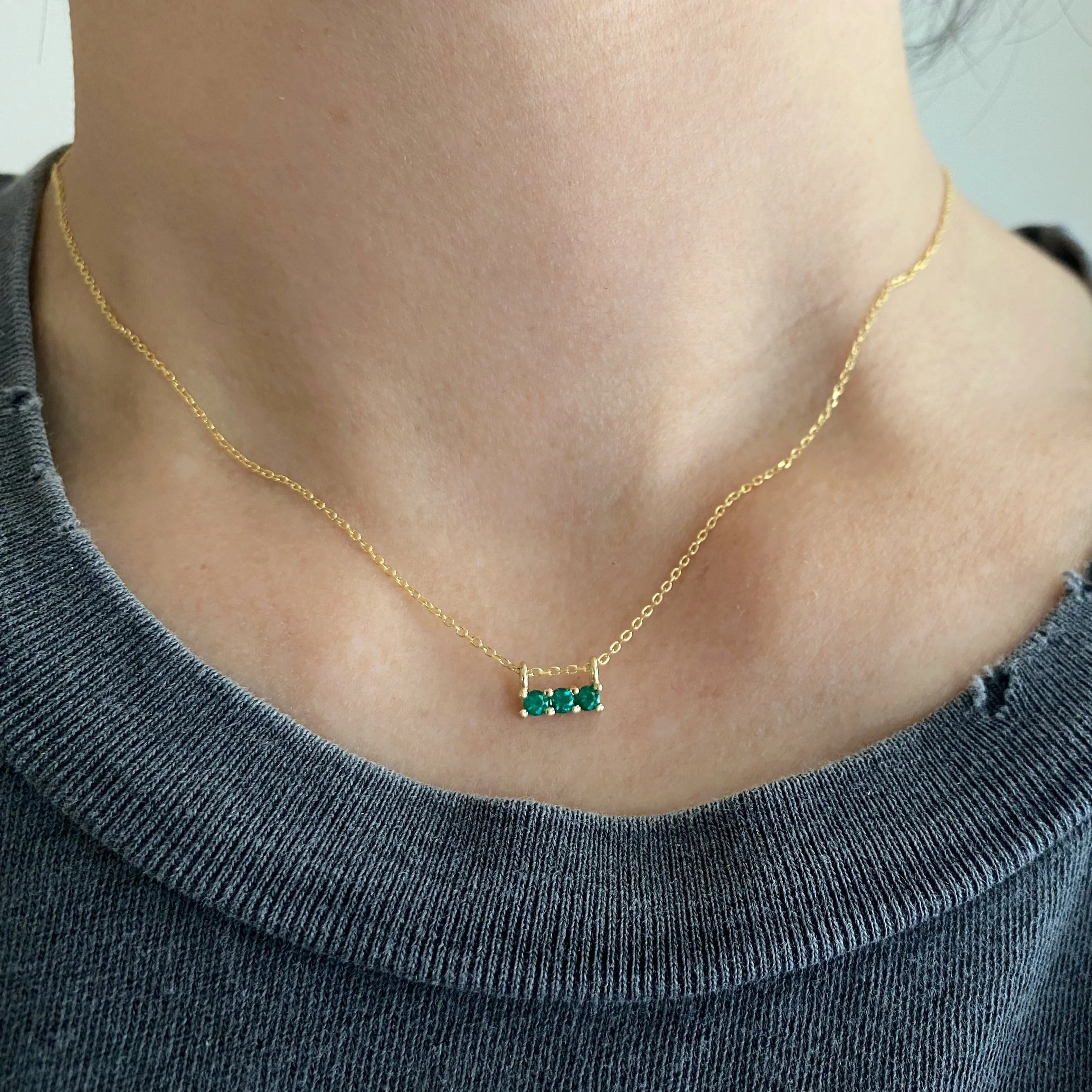 3S Emerald Necklace