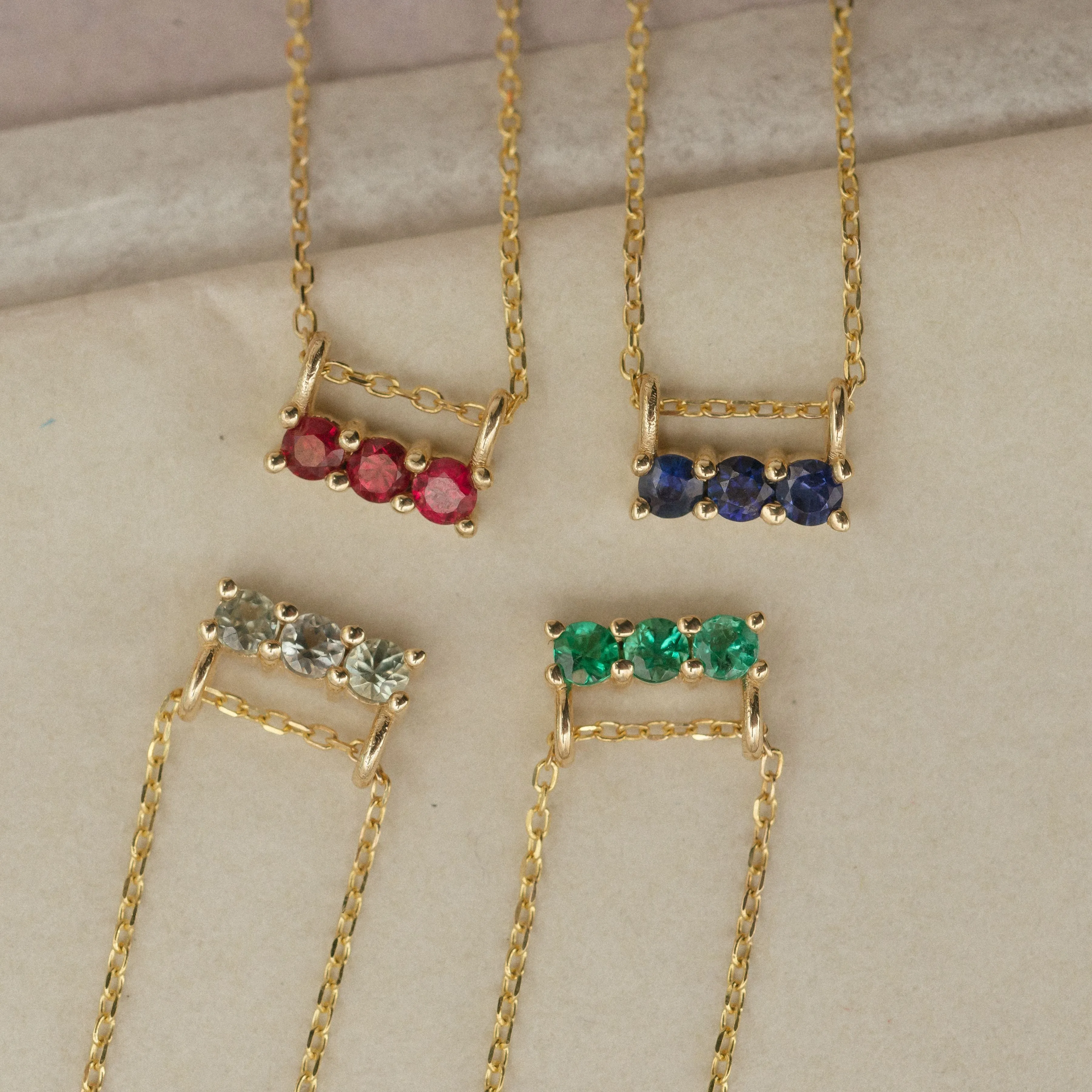 3S Emerald Necklace