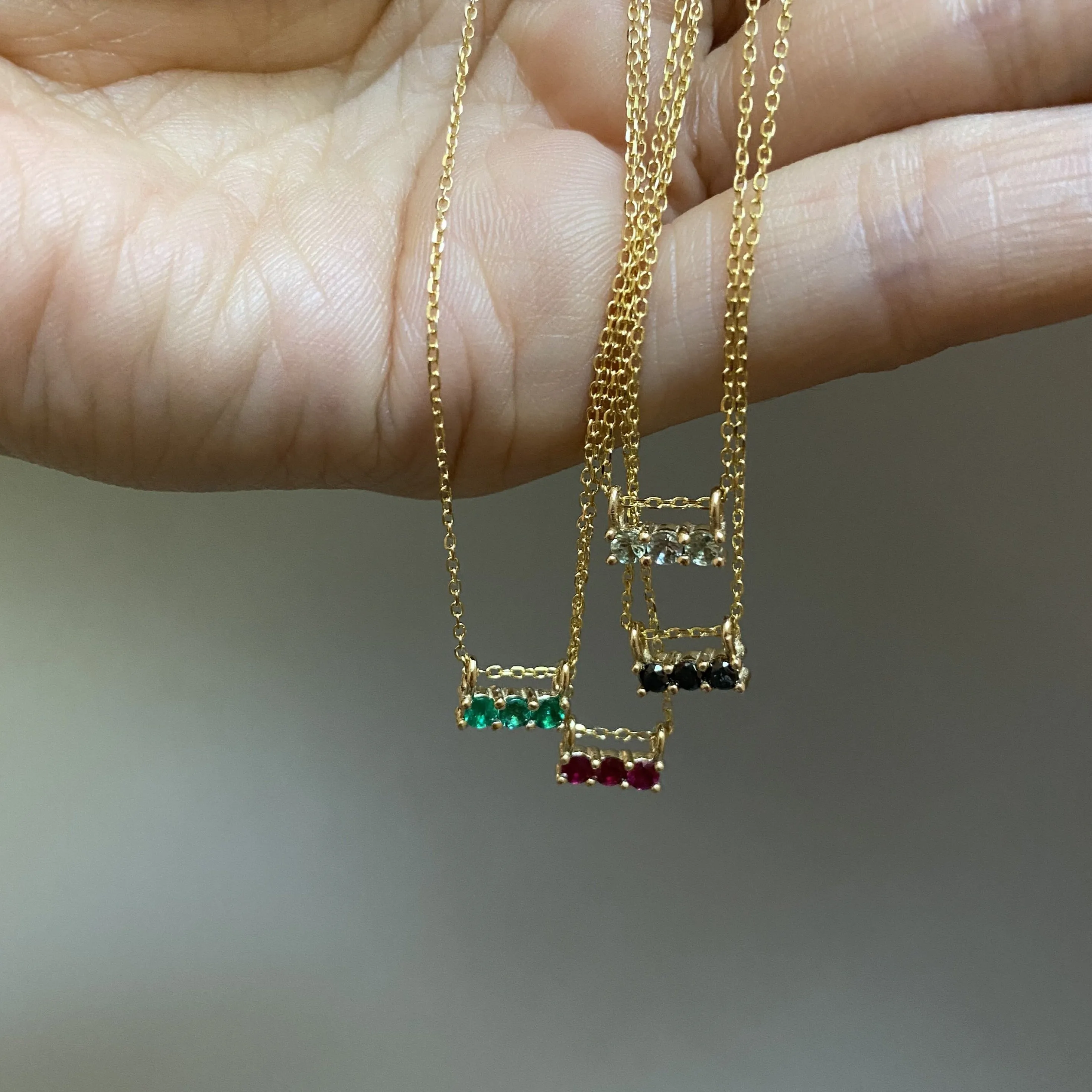 3S Emerald Necklace