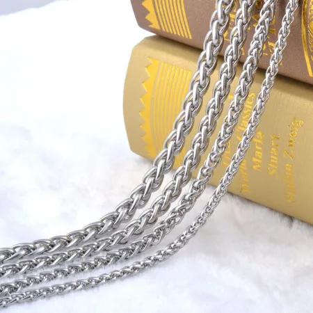 6MM Stainless Steel Dual Weave Chain (Waterproof) Necklace - High Quality