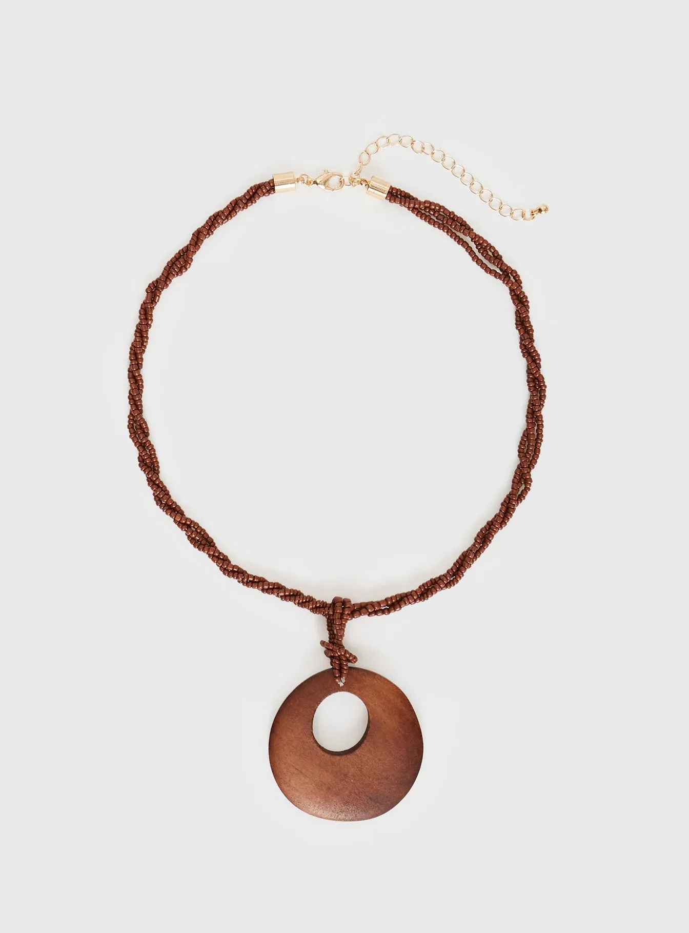 Brown Aiko Necklace - Enhance your style with this elegant accessory.