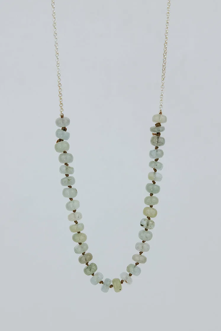 Aquamarine Beaded Necklace