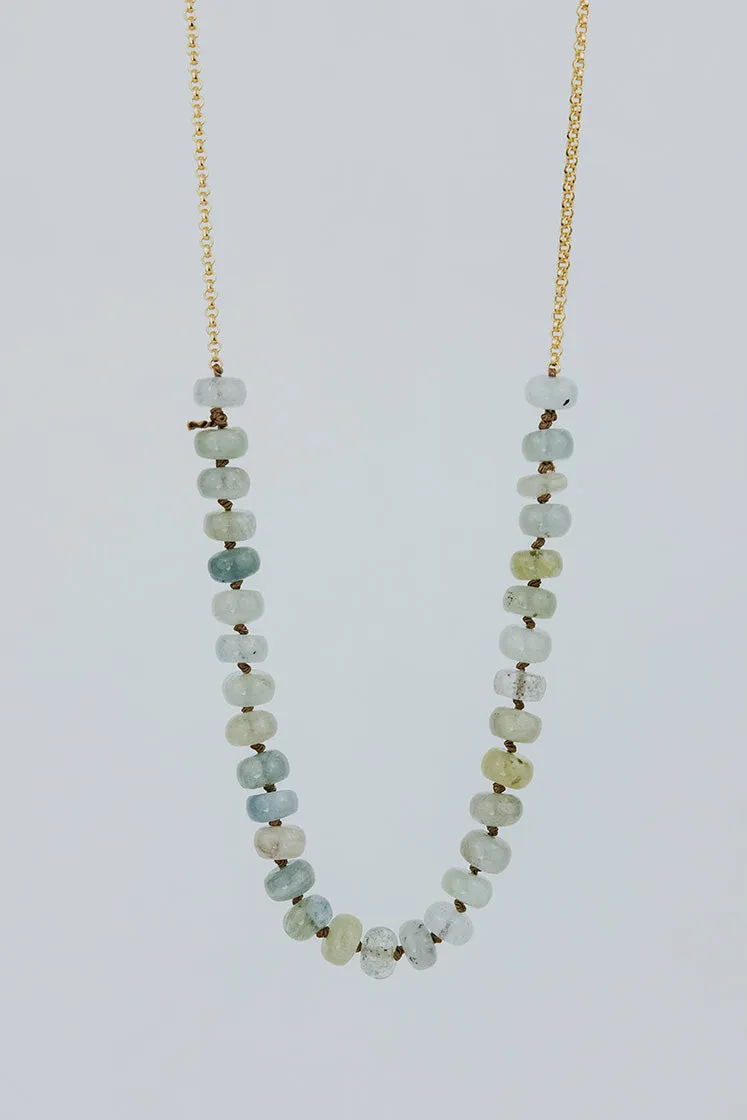 Aquamarine Beaded Necklace