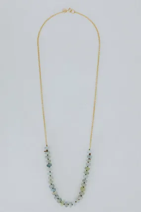 Aquamarine Beaded Necklace