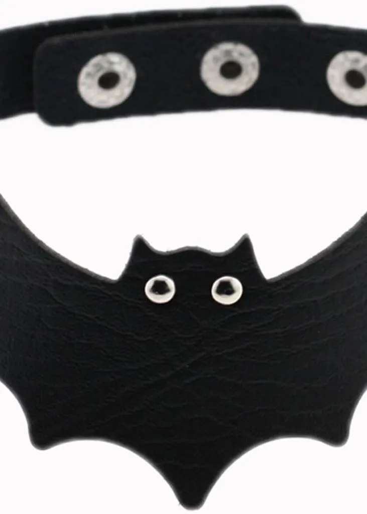 Banned Vespertilio Bat Choker Black