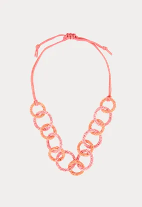 Beaded Chain Loop Necklace