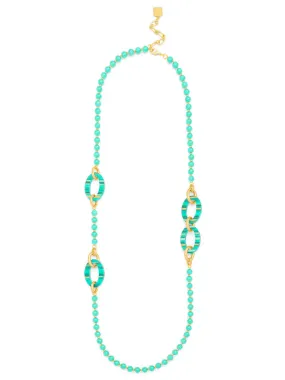 Beaded Ellipse Necklace