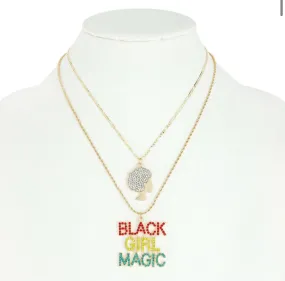 BLACK GIRL MAGIC NECKLACE COMBO