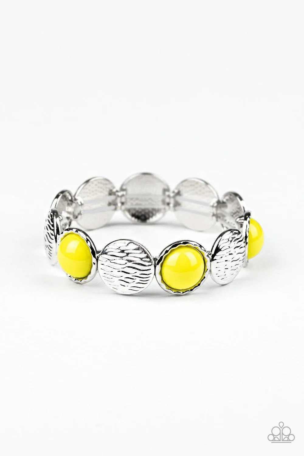 Boardwalk Boho Yellow Bracelet - Paparazzi Accessories