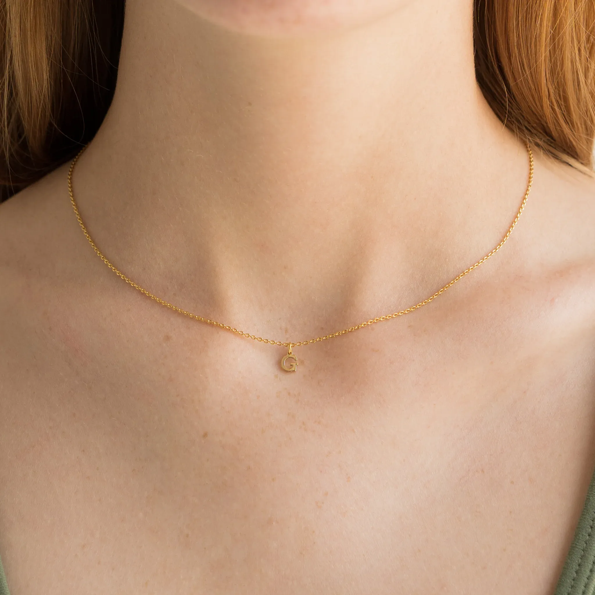 Brenda Grands Jewelry - Dainty Love Initial Necklace