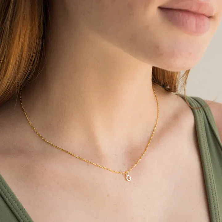 Brenda Grands Jewelry - Dainty Love Initial Necklace