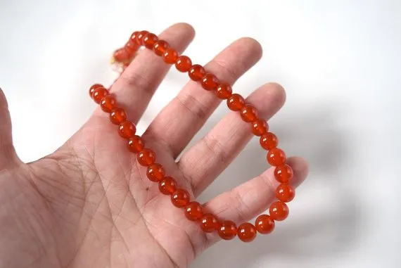 Carnelian Beaded Necklace