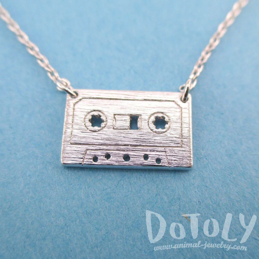 Cassette Mixed Tape Retro Friendship Pendant Necklace