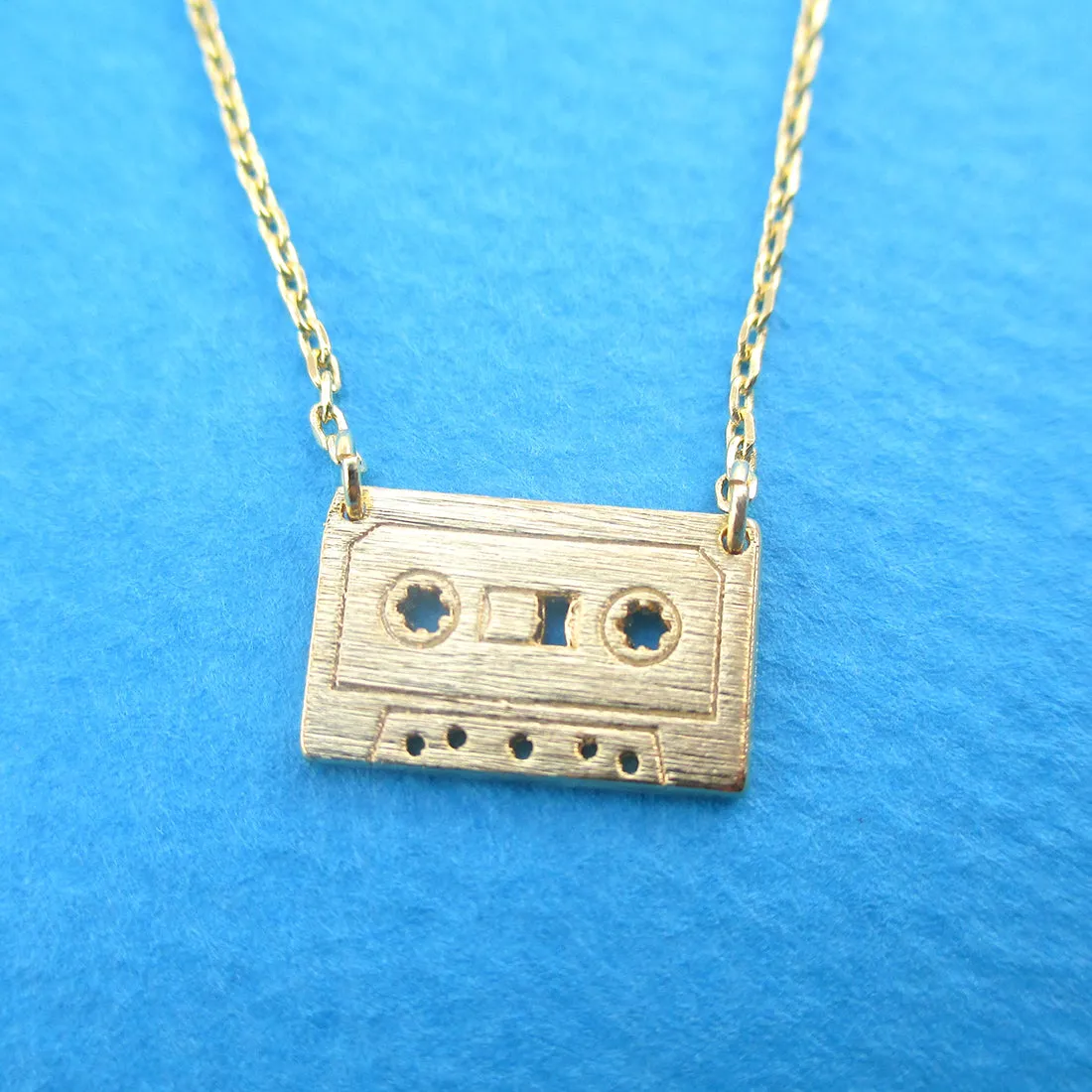 Cassette Mixed Tape Retro Friendship Pendant Necklace