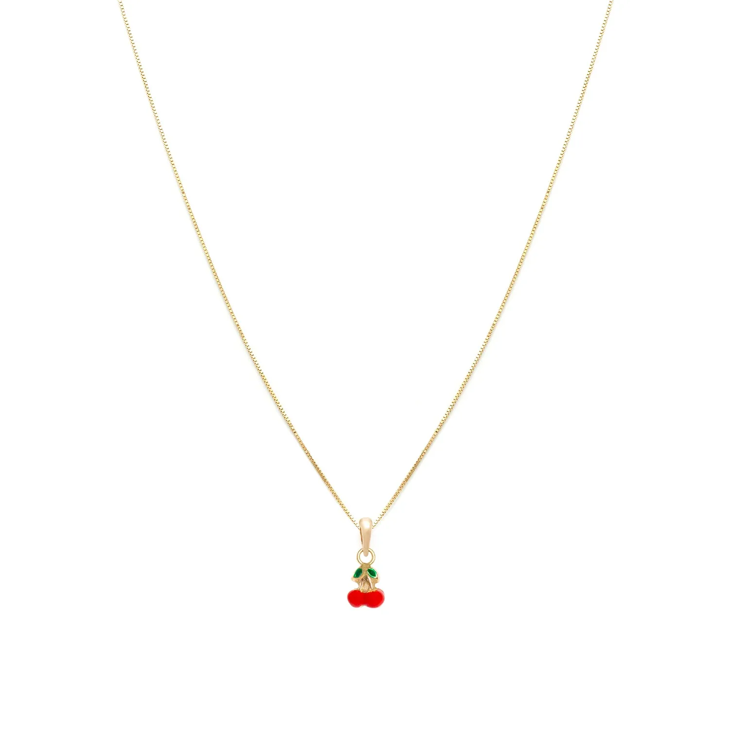 Cherry Necklace | 14k Gold