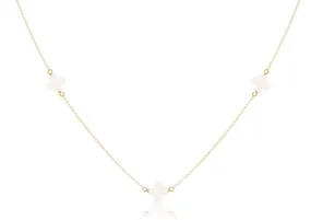 Choker Simplicity Chain Gold - Signature Cross Off-White