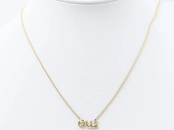 CHRISTIAN DIOR Other Lines Precious Metals/ Necklace/OUI Necklace