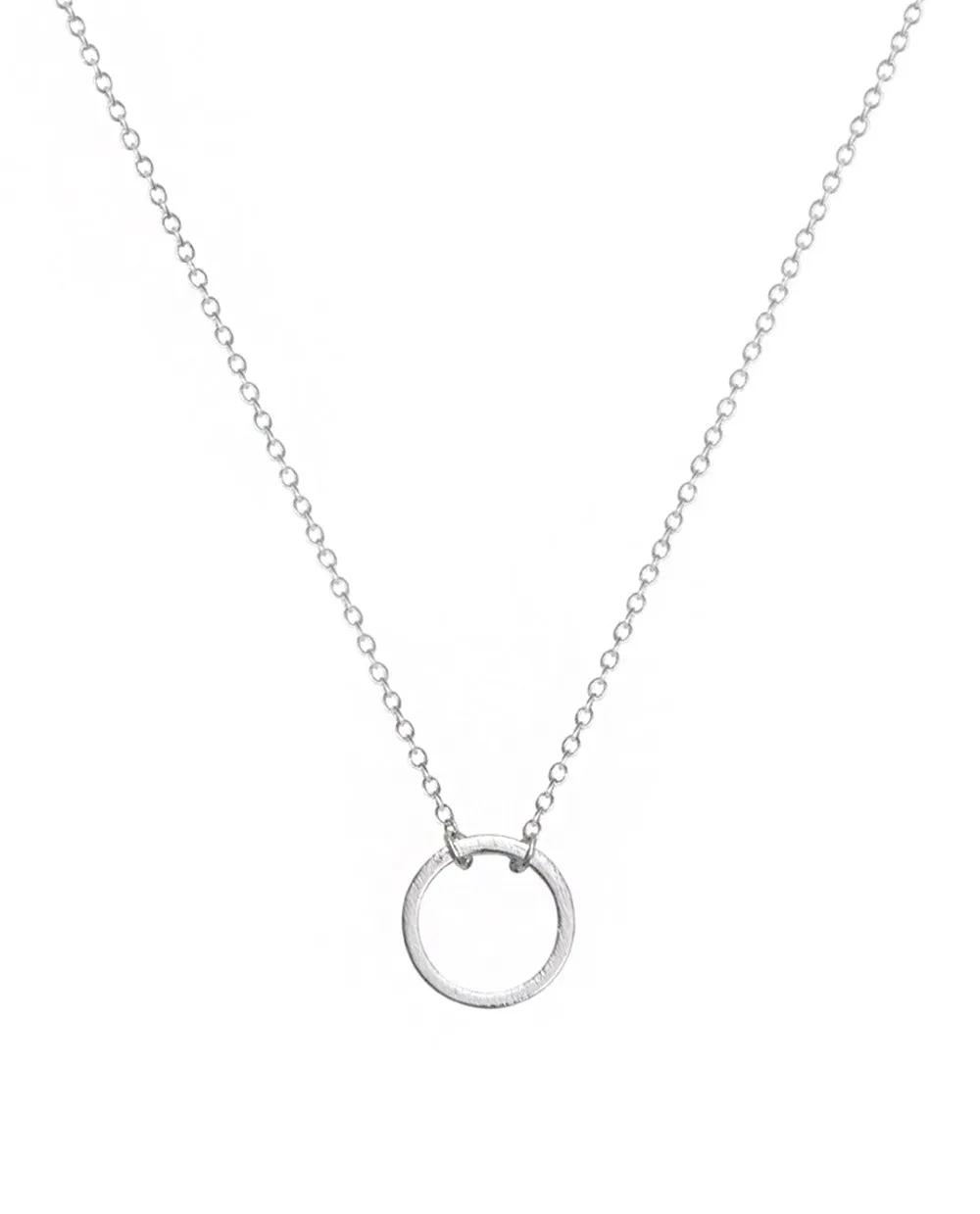 Circle Necklace in Silver