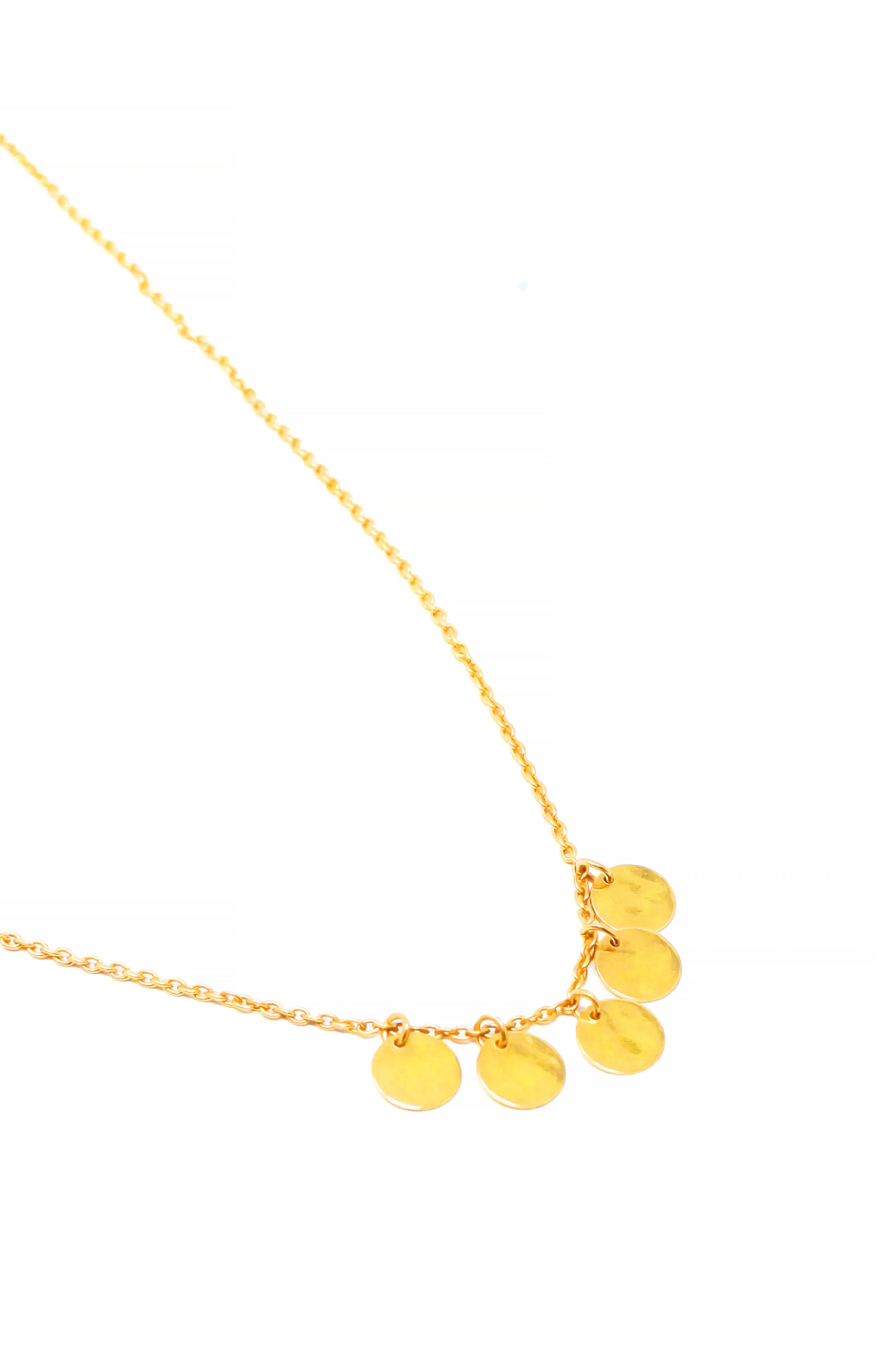 Classic Circology Gold Plated Mini Sterling Silver Necklace