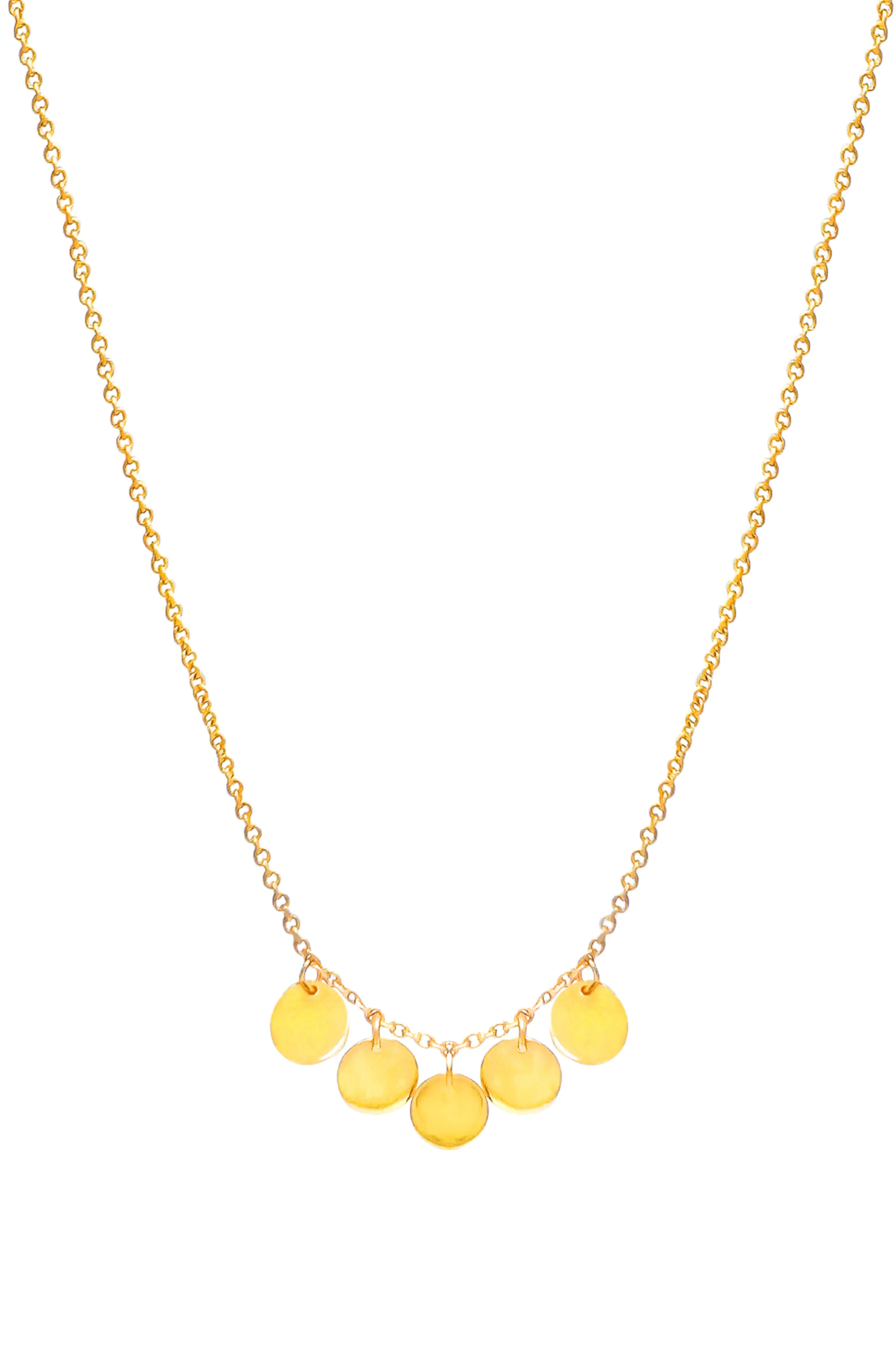 Classic Circology Gold Plated Mini Sterling Silver Necklace