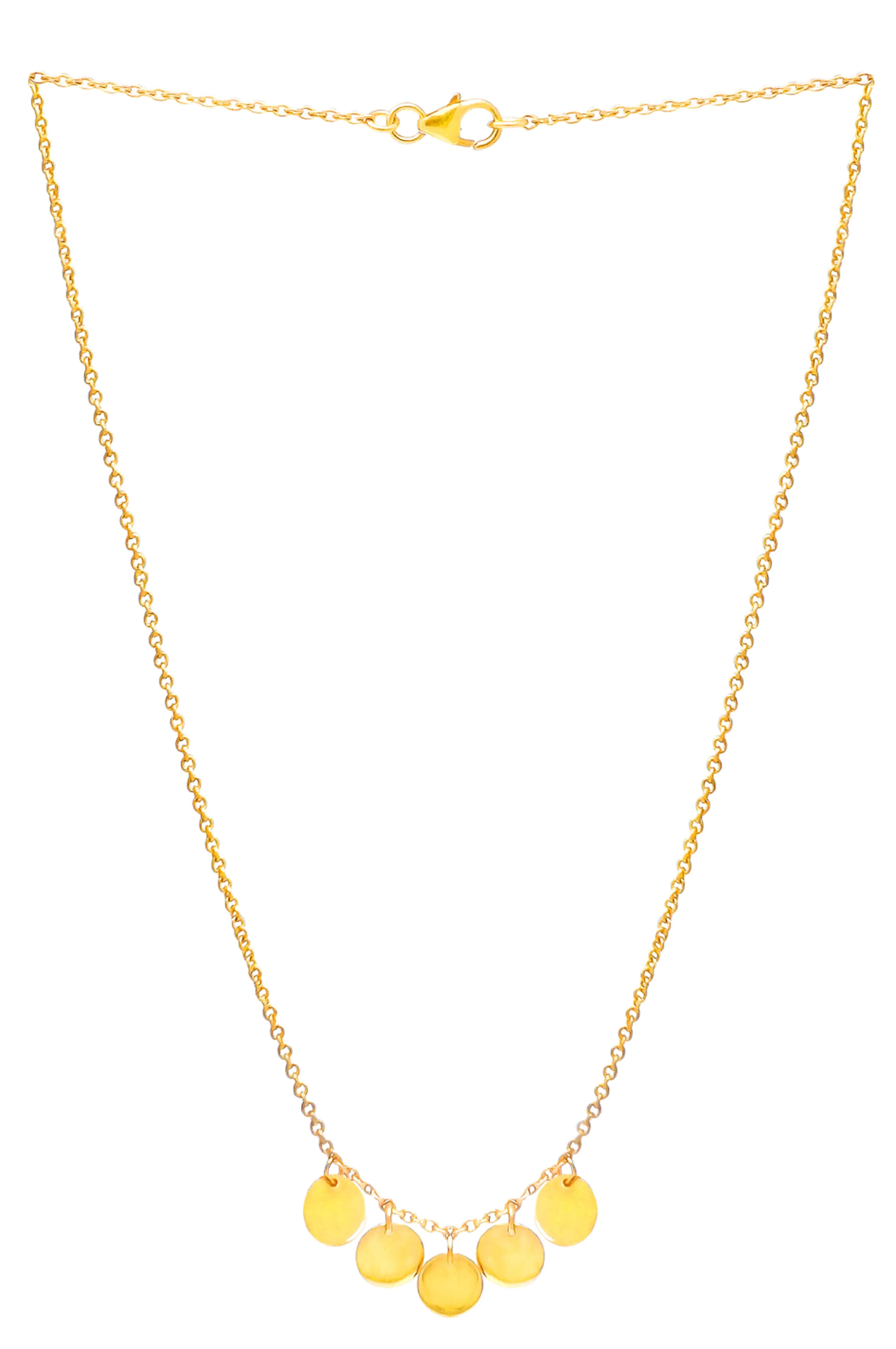 Classic Circology Gold Plated Mini Sterling Silver Necklace