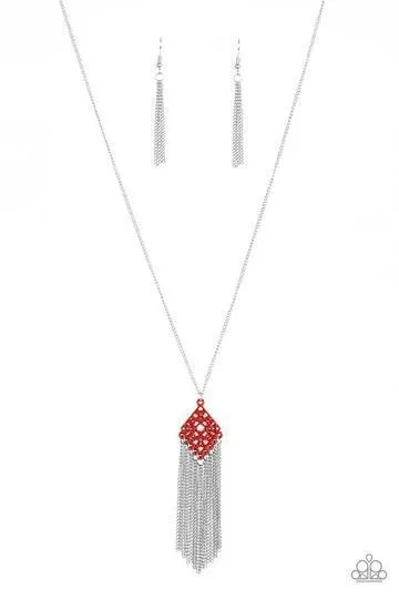 Color Me Capricious Red Necklace - Paparazzi Accessories