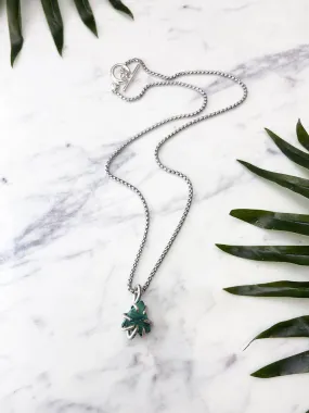 crush chunky pendant - malachite II