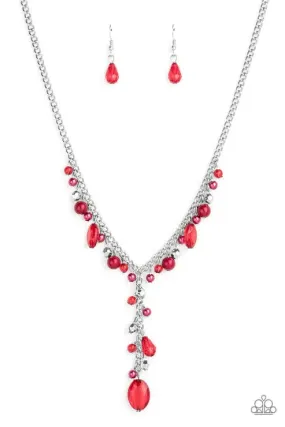 Crystallized Couture Red Necklace - Paparazzi Accessories