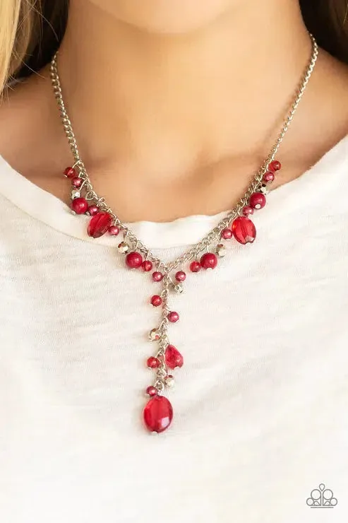 Crystallized Couture Red Necklace - Paparazzi Accessories