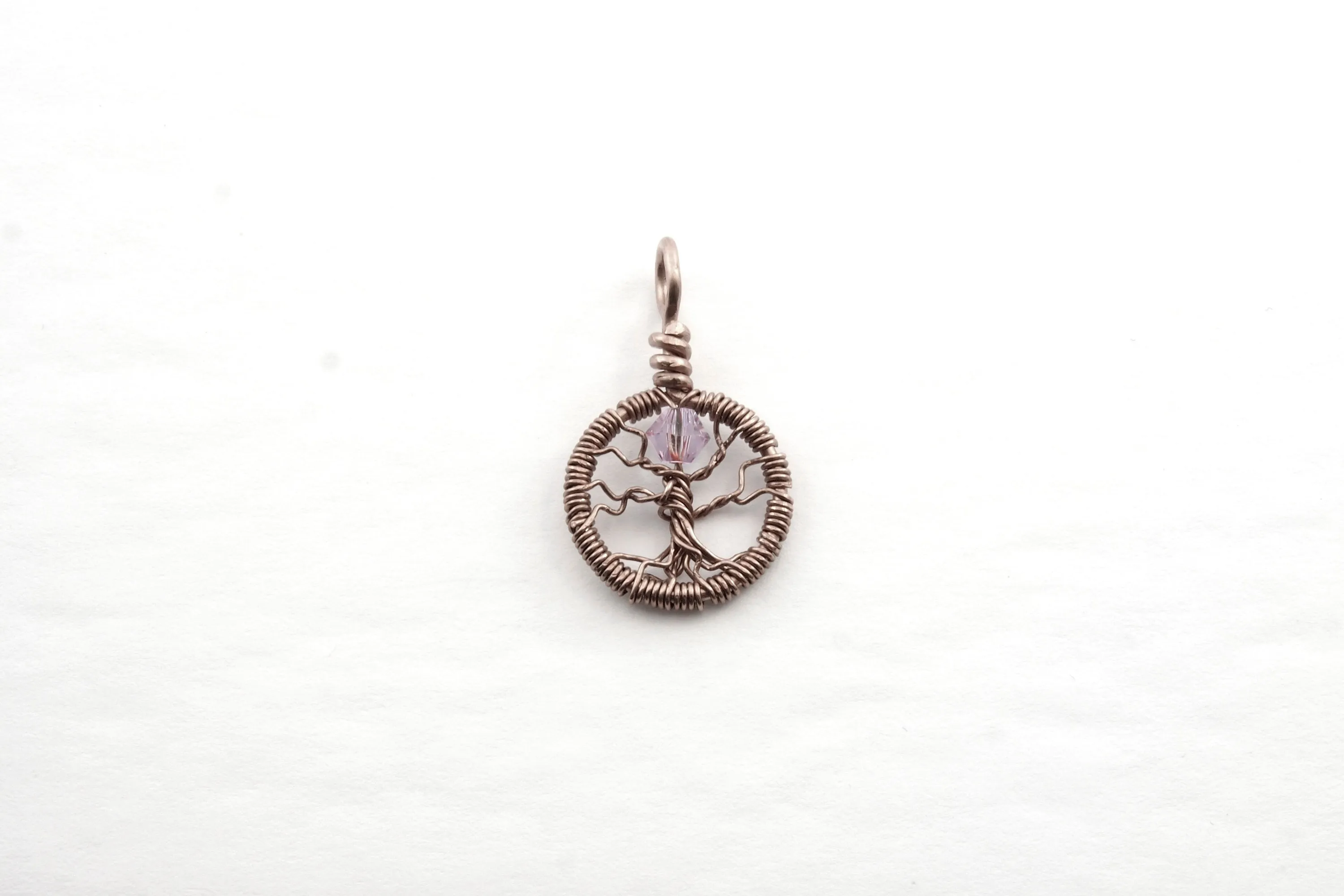 Delicate Alexandrite Crystal Tree of Life Pendant ~ June Birthstone