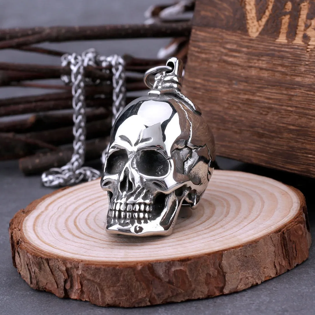 Deluxe Stainless Steel Skull Necklace