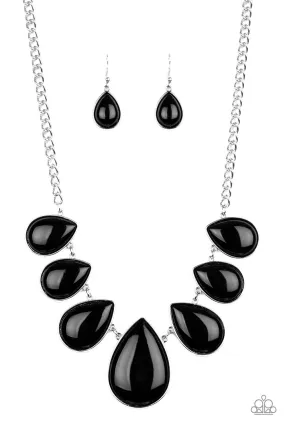 Drop Zone Black-Necklace