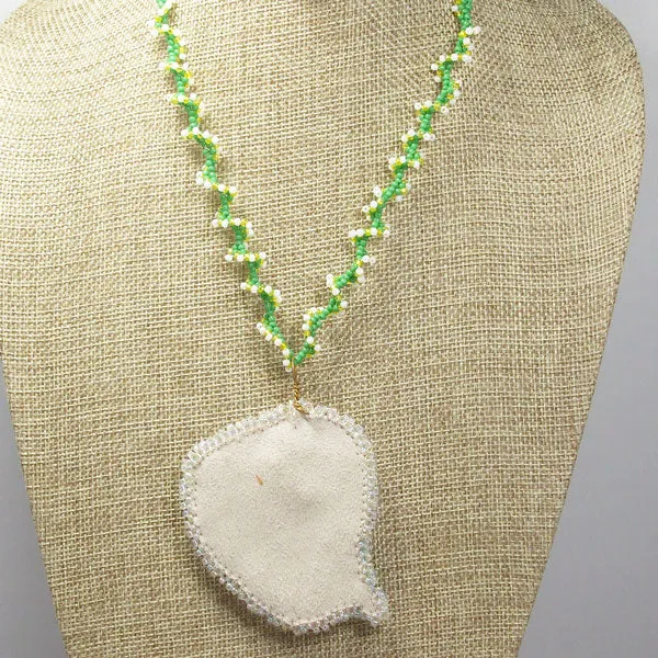 Eathelin Beaded Embroidery Necklace