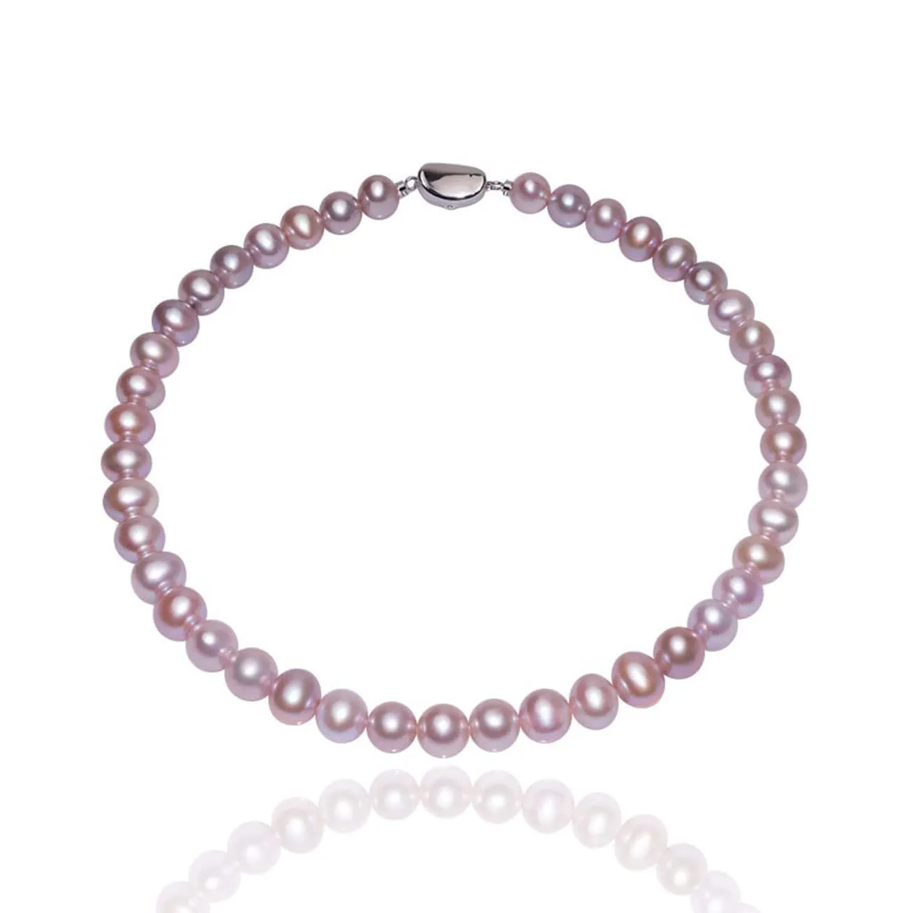 Elegant Freshwater Purple Pearl Necklace WN00194