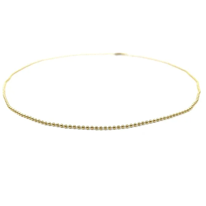 Erin Gray 14k Gold Filled 15.5 Beaded Bliss Necklace - Waterproof