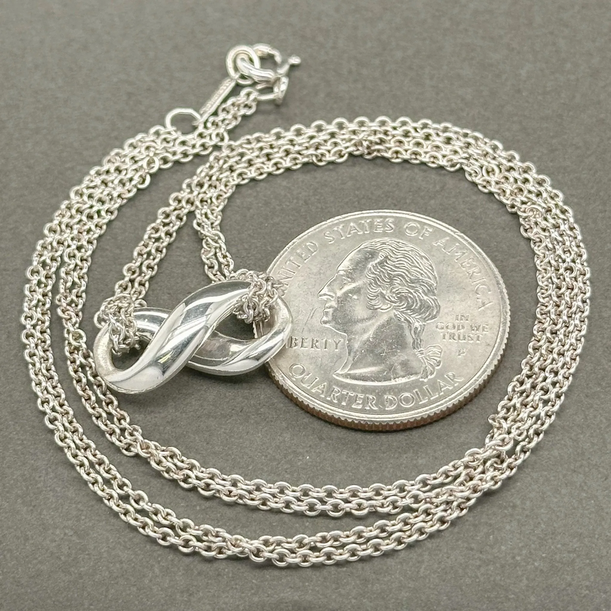 Estate Tiffany & Co. SS Infinity Necklace