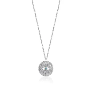 EVIL EYE COIN NECKLACE